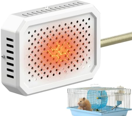 Vogelkäfig Heizung,Schnellheizend Intelligenter Thermostat Mit Thermischer Sicherheit | Käfigheizung Mit Integrierter Wärmeplatte,Für Kaninchen Hamster Sittiche Nymphensittiche