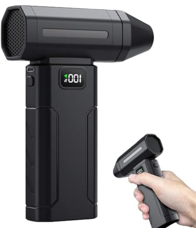 Electric Air Duster,150000RPM Powerful Cordless Dust Blower,5-Gear Adjustable Electric Dust Fan with Screen Display,Rechargeable Air Duster Cleaner for PC, Car, Keyboard,House,Outdoor