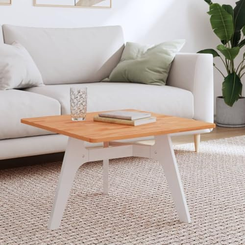 Yisssmeng Tavolo in faggio 60 x 60 x 1,5 cm, laccato massiccio, angoli arrotondati, design moderno per Living Room Home Office Gaming Setup