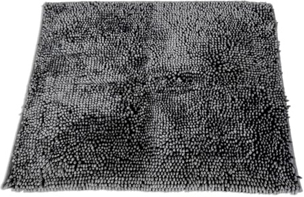 Linden Berg Chenille Badematte 60 x 90 cm glänzendes Anthrazit | rutschhemmend, fußbodenheizungsgeeignet, maschinenwaschbar