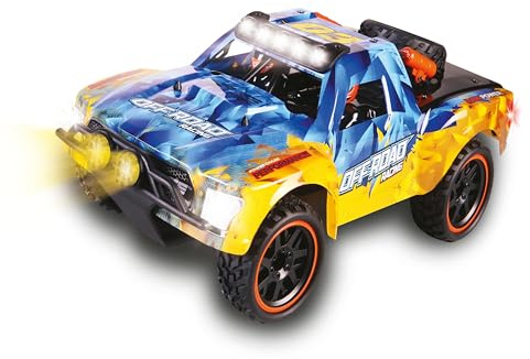 DF Models Off-Road-Racer 4WD (ferngesteuertes Auto, 1:18 Scale, Batteriebetrieben, bis zu 30 km/h, mit LED-Beleuchtung, Kinderspielzeug) 9949
