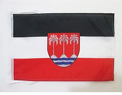 AZ FLAG - Drapeau Samoa allemandes 1900-1914 - 45x30 cm - Pavillon Empire Colonial Allemand 100% Polyester Avec Deux Cordelettes - 20g