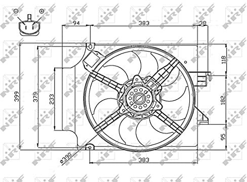 NRF 47748 Kühlmittel des Motor