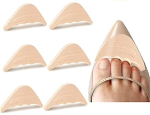 Schuh-Zehenfüller, 3 Paar Schuheinlagen reduzieren das Rutschen nach vorne und verbessern die Schuhe etwas zu groß für Pumps, flache Schuhe, Sneakers, High Heels, Herren, Damen, Kinder (Hautfarbe)