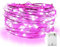 MSC 30 LED's Battery Powered 3M Pink Coloured String Fairy Lights On Copper Cable with Light Effects, Ideal for Christmas, Xmas, Party,Wedding,Decoration Pink-Batt-3M