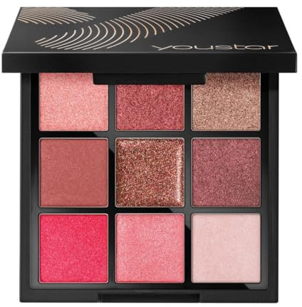 youstar BOHO GLAM Eyeshadow Palette 03 Bad & Boujee | Hochpigmentierte, langanhaltende Lidschattenpalette mit matten und schimmernden Nuancen, langer Halt, klimaneutral, vegan