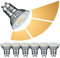 EACLL GU10 LED Warmweiss 6W 3-Stufen Dimmbar über Gewöhnliche Schalter, 6er-Pack, 2700K 660 Lumen ersetzt 75W Halogenlampen, 3 Helligkeit 3-in-1 Spot, Flimmerfrei 38° Strahler, Dimmen ohne Dimmer