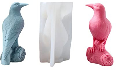 Xidmold 3D Vogel Silikonform Kerzenform Seifenform Vogel Kuchen Fondant Silikon Formen für Tortendeko, Schokolade, Seife, Sojawachs Kerzen, Gips, Handwerk (3#)