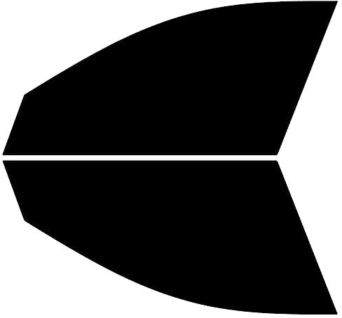 Pellicola Oscurante Vetri Auto Anteriori per-Fiat Tipo 5-Porte 2016-... (50% Fumo Chiaro)