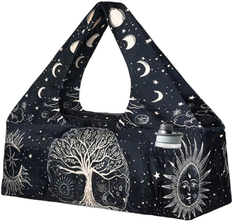 Yogamatten-Tasche – Große Yoga-Tasche mit Yogamatten-Gurt, Reißverschluss und Taschen – Yoga-Taschen und Tragetaschen passen für alle Ihre Sachen – Yogamatten-Taschen für Frauen, passend für die