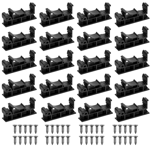 10 Juegos Soporte de PCB 35MM, Soporte de Montaje en Placa de Circuito, Adaptadores de Carril DIN C45, PCB Bracket Se Utiliza para Sostener PCB y Dispositivos de Conmutación Electrónica (negro)