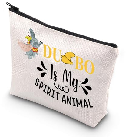 MYSOMY Kosmetiktasche mit Elefantenmotiv, mit Reißverschluss, Motiv: fliegender Elefant, Dumbo My Spirit Makebag