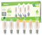 sailsco Klasse A E14 LED Warmweiss Lampe,2.2W 2700K 470 Lumen Warmweiß Lampen,C37 Vintage Kerze Energiesparlampe 40W Glühbirne Ersetzt,Nicht Dimmbar Leuchtmittel,Glas,6 Stück