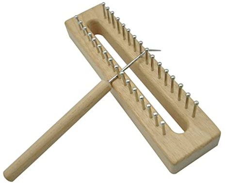 NUOBESTY 1 Satz Loom-Strick-Grundlagen-Kit Holzwebstuhl zum Stricken von Schals Häkelnadel Strickset Webstuhl für DIY-Schal Strickwebstühle für Schals Buche Strickhaken Hut