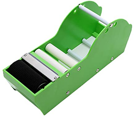 Distributeur de ruban adhésif en papier kraft gommé activé par l'eau - Vert - Coupe-ruban adhésif pour expédition - Rouleaux de recharge mignon