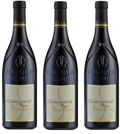 3x 0,75l - 2021er - Château Simian - Le Traversier - Châteauneuf-du-Pape A.O.P. - Frankreich - Rotwein trocken
