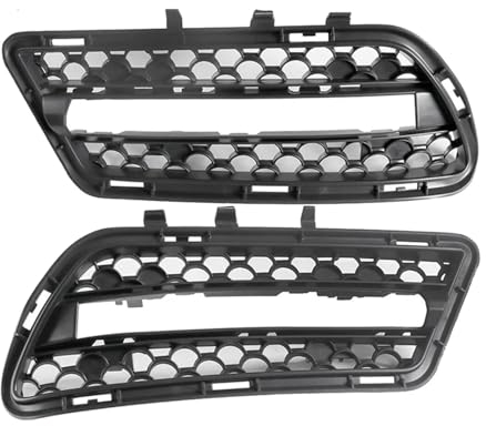 ZHINUAN 1 Paar Frontstoßstange Nebelscheinwerferabdeckung Grille Trim Fit for Mercedes-Benz W212 AMG E350 E400 E550 2010–2013 2128851753 2128851853 Kühlergrill für Nebelscheinwerfer