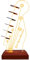 YuanDian Light Up Gitarren Plektrum Halter, LED Headstock Molded Wooden Acrylic USB Powered Schreibtischdekor für Guitar Pick -Aufbewahrung, Gitarren geschenke für Gitarristen Gitarrenspieler