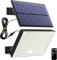 Topabol Faretto Led da Esterno Solare,400LED Luci Solari da Giardino,3 Modalità Luce Solare LED Esterno con Sensore di Movimento, Bianco Freddo Impermeabile Lampada solare da esterno per Illuminare
