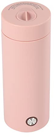 3 in 1 Mini Wasserkocher 400 ml, 300W Kleiner Electric kettle Reise mit Warmhaltefunktion, Edelstahl Thermoskanne für Tee, Kaffee, Milch, 5 Minuten Schnellkoch EU-Stecker 220V (Rosa)