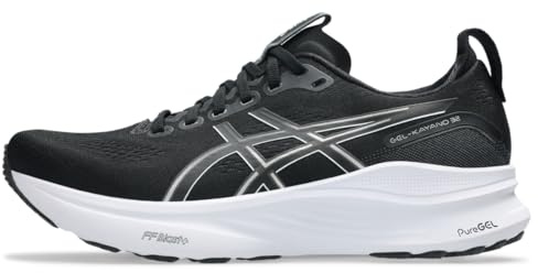 ASICS Men's Gel-Kayano 32 Running Shoes, Black/White, 12 Wide