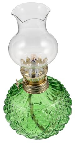 Cabilock Klassische Petroleumlampe Für Den Innenbereich, Dekorative Vintage-öllampe Mit Glaskamin, Verstellbare Flamme Für Esszimmer Und Notbeleuchtung