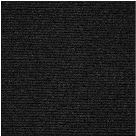 Vieshful Selbstklebende Teppichfliesen 30x30 cm, Zuschneidbare Teppichbodenfliesen, Weiche Nadelfilz Fliesen für Wohnbereich, Büro, Küche – 10 Fliesen pro Box / 0,9 m² Schwarz