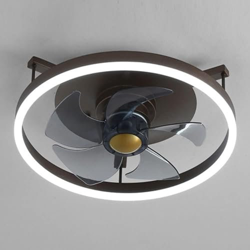 QWPYDXN Lámparas Ventilador de Techo Moderno, Ventilador de Techo Minimalista, Accesorio Simple, silencioso, Minimalista, para Dormitorio, Sala de Estar y Comedor Ventilador de Techo
