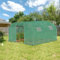 NAIZY Gewächshaus 3x4x2 m Foliengewächshaus Bogen Dach Tomatengewächshaus 12 ㎡ Tomatenhaus mit Fenster & HDPE+LDPE+Verzinktes Rohr Folientunnel