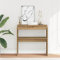 HOMTAKIE Table Console chêne Artisanal 80x30x80 cm Bois d'ingénierie