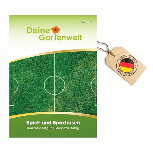 Spiel- und Sportrasen 4 kg Samen für 160 m² - Sportrasensamen - Spielrasensamen - Rasensamen - Saatgut für Rasen