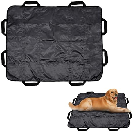 Dog Stretcher for Large Dogs, Dog Stretcher, Portable Stretcher, Emergency Animal Carrier Capable of Holding up to 300 pounds with 8 Handles(Gray)