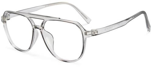 Cyxus Pilot Blaulichtfilter Brille Damen Herren Ohne Stärke Mode Computer Schutzbrille Bildschirmbrille für den Einsatz im Büro 8196