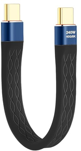 AHRLIC 240W USB C to C Cable - Fast Charging, 40Gbps Data Transfer, 8K@60Hz, Compatible with iPhone 15/15 Pro Max, Galaxy S24/S23 Ultra, Pixel and More