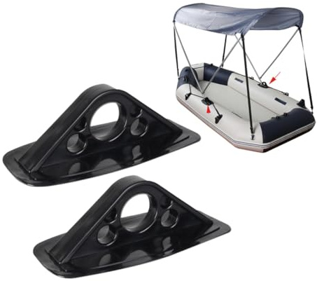 SOPOTUTU 2 Stück PVC Paddelhalterung für Kajak und Kanu mit Montagebasen Schwarz Leicht zu Verwenden für Schlauchboot | Montagebasen für Sonnendach und Markise, Geeignet für Schlauchboot und Dinghy, Praktisches 2 Stück