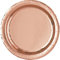 23cm Foil Rose Gold Paper Plates, Pack of 8
