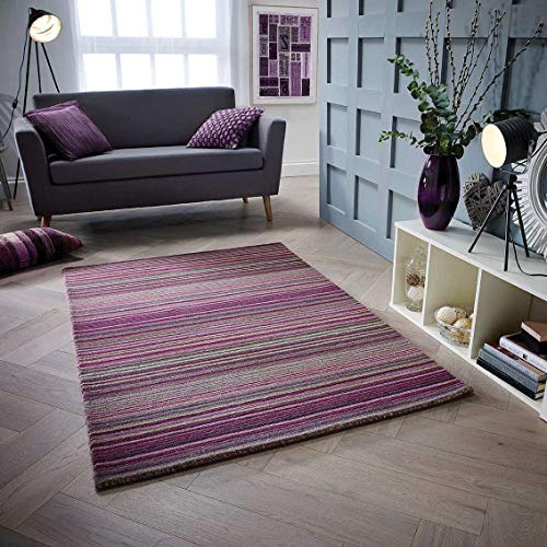 Rugs Direct Rug, 100% wool, Purple, 160cm x 230cm