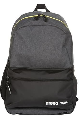 ARENA Team Zaino Scolastico Sportivo da 30 Litri, Unisex Adulto, Grey Melange, Taglia Unica