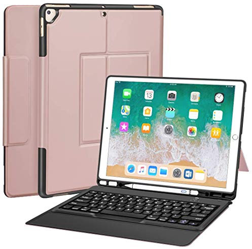 Sounwill Custodia con tastiera per iPad Pro da 12,9 (layout tedesco non garantito)