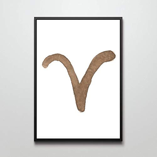 Din A4 Kunstdruck ungerahmt Sternzeichen Widder Zodiac Aries Astrologie Sterne Aquarell Wasserfarbe modern Geschenk Druck Poster Deko Bild