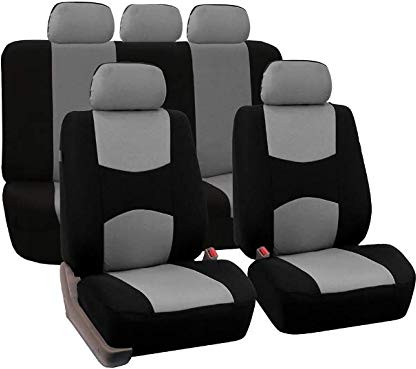 Sitzbezüge Auto Schonbezüge Universal,Autositzbezüge Set Auto-Zubehör Innenraum (Grau)