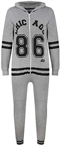 A2Z 4 Kids Unisex Girls Boys Chicago 86 - Cotton Onesie Chicago Grey 5-6