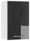 Vicco Hängeschrank Fame-Line, hängender Küchenschrank, Anthrazit Hochglanz/Weiß, 45 cm
