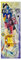 Lupia - Appendiabiti da Parete Giallo Rosso Blu con 5 Ganci, Pannello Stampato Decorativo, Salvaspazio per Casa e Ufficio, Facile Montaggio, 46x125 cm, attaccapanni Moderno per Muro, Fibra di Legno