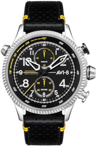 AVI-8 Men's Black Hawker Hunter Chronograph Watch AV-4080-01