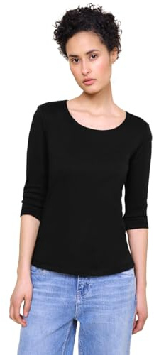 Street One Damen A317588 Damenshirt 3/4 Arm Basic-T-Shirt (1er Pack)