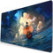 WORKSDUO Anime One Piece Mauspad, Erweitertes Gaming-Mauspad mit genähten Kanten, Großes Mauspad mit Rutschfester Gummiunterlage für Arbeit & Gaming, Büro & Zuhause, 31,5 x 15,7 Zoll, L