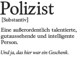 Lustiges Polizist Notizbuch (liniert) Polizisten Polizei