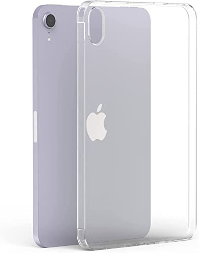 TechDealsUK Slim Gel Case for iPad Mini 6 (2021) 8.3 inch A2567 A2568 Transparent TPU Back Cover