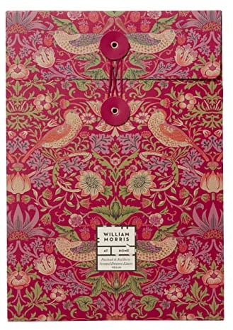 William Morris At Home Schubladeneinlagen mit Patchouli und roten Beeren, geeignet für Küchen und Schlafzimmer, tierversuchsfrei und vegan, 5 Blatt